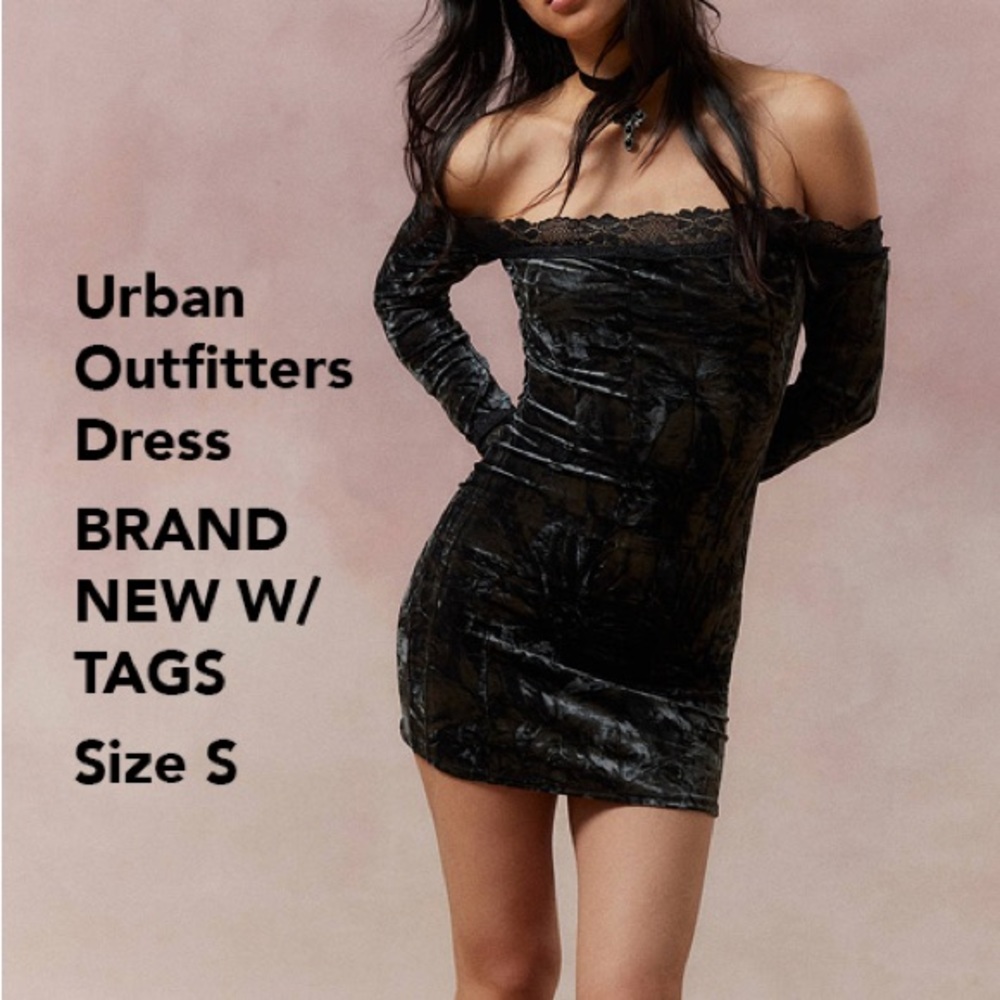 Urban Outfitters Velvet & Lace Mini Dress! BRAND NEW WITH TAGS